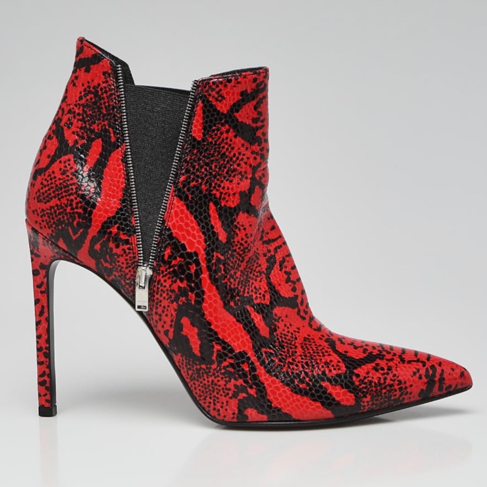 Saint Laurent Python Booties - image 1